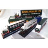 Corgi CC13405 man and Curtainside Eddie Stobart, in good to excellent condition, display missing