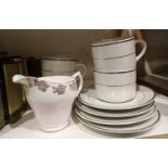 Selection of ceramics including Windsor bone china. Not available for in-house P&P