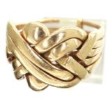 Gents 9ct gold ring, size T/U, 8.4g. P&P Group 1 (£14+VAT for the first lot and £1+VAT for