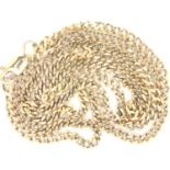 9ct gold neck chain, L: 55 cm, 8.1g. P&P Group 1 (£14+VAT for the first lot and £1+VAT for