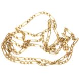 9ct gold neck chain, L: 50 cm, 3.4g. P&P Group 1 (£14+VAT for the first lot and £1+VAT for