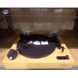 Jam three speed turntable with lead. All electrical items in this lot have been PAT tested for