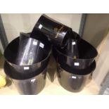 Six Veuve Cliquet champagne buckets. Not available for in-house P&P