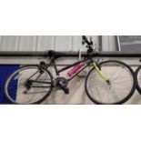 Diamond back Sorrento childs mountain bike with 18 inch frame and 14 speed. Not available for in-