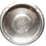 WWII German RAF ashtray made from an aluminium Spitfire Piston. P&P Group 2 (£18+VAT for the first