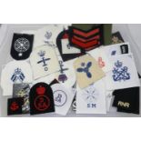 Fifty Royal Navy division patches. P&P Group 1 (£14+VAT for the first lot and £1+VAT for