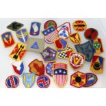 Thirty US embroidered patches/formation signs. P&P Group 1 (£14+VAT for the first lot and £1+VAT for