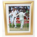 James Anderson (Lancashire and England cricket), signed publicity shot photograph, 20 x 25 cm.