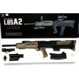 New old stock airsoft assault rifle, spring powered, model L85A2, boxed. P&P Group 2 (£18+VAT for