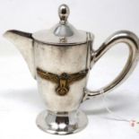 WWII German Kreigsmarine officers mess single cup coffee pot. P&P Group 2 (£18+VAT for the first lot