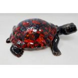 Anita Harris tortoise, signed in gold, L: 23 cm, no cracks or chips. P&P Group 1 (£14+VAT for the