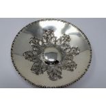 Hallmarked silver dish, Birmingham assay, 107g, D: 13 cm. P&P Group 1 (£14+VAT for the first lot and