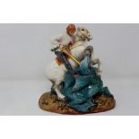 Royal Doulton figurine, St George, HN2051, H: 19 cm, no cracks or chips. P&P Group 1 (£14+VAT for