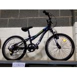 Mid size fit Romet Sport line 20 mountain bike with six gears, front suspension and rear disc