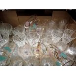 Quantity of mixed glass mainly wine glasses. Not available for in-house P&P