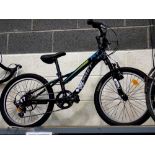 12 inch frame Romet Sport line 20 mountain bike with six gears, front suspension and rear disc