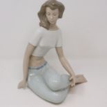Nao figurine, Mediterranean Breeze, 1330, no chips or cracks, H: 27 cm. P&P Group 2 (£18+VAT for the