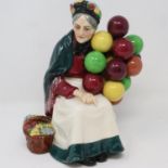 Royal Doulton Old Balloon Seller figurine, no cracks or chips, H: 20 cm. P&P Group 2 (£18+VAT for