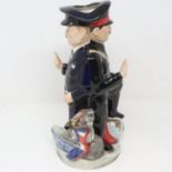 Limited edition Lady Grace China Winston Churchill and Adolf Hitler Toby jug 32/250, H: 30 cm. P&P
