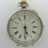 Unusual Swiss hallmarked silver cased centre seconds chronograph with stopwatch three button,