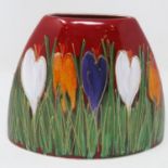 Anita Harris vase in the crocus pattern, signed in gold, no cracks or chips, H: 14 cm. P&P Group