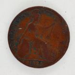 1825 farthing of George IV. P&P Group 1 (£14+VAT for the first lot and £1+VAT for subsequent lots)