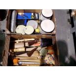 Collection of percussion items to include Remo tomtom and Rock beat battery drum stick and other