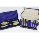 Two boxed silver plated cutlery sets. P&P Group 2 (£18+VAT for the first lot and £3+VAT for
