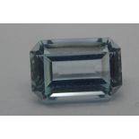 Loose natural aquamarine gemstone, 2.06ct. P&P Group 1 (£14+VAT for the first lot and £1+VAT for