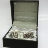 Charles Rennie Mackintosh ladies wristwatch with a matching pendant necklace, chain L: 64 cm. P&P