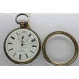Hallmarked silver key wind pocket watch by Camerer Kuss and Co, working at lotting. P&P Group