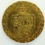 1787 gold Spade guinea of George III. P&P Group 0 (£5+VAT for the first lot and £1+VAT for
