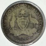 Australia: 1915 silver florin of George V, Heaton mint. P&P Group 0 (£5+VAT for the first lot and £