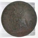 1891 farthing of Queen Victoria. P&P Group 0 (£5+VAT for the first lot and £1+VAT for subsequent