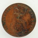 1858 farthing of Queen Victoria. P&P Group 0 (£5+VAT for the first lot and £1+VAT for subsequent