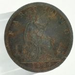 1884 farthing of Queen Victoria. P&P Group 0 (£5+VAT for the first lot and £1+VAT for subsequent
