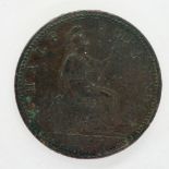 1860 halfpenny of Queen Victoria. P&P Group 0 (£5+VAT for the first lot and £1+VAT for subsequent