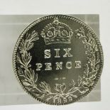 1899 silver sixpence of Queen Victoria. P&P Group 0 (£5+VAT for the first lot and £1+VAT for