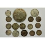 Mixed pre-1920 silver coins. P&P Group 0 (£5+VAT for the first lot and £1+VAT for subsequent lots)