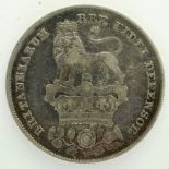 1826 silver shilling of George IV. P&P Group 0 (£5+VAT for the first lot and £1+VAT for subsequent
