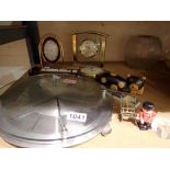 3 Clocks, a barometer by Shortland Bowen and other collectables. Not available for in-house P&P