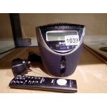 Roberts CRD 40, CD/DAB digital clock radio, with remote control and power supply, working at