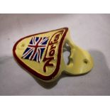 Wall mounted Norton bottle opener, H: 80 mm. P&P Group 1 (£14+VAT for the first lot and £1+VAT for