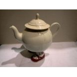 Carlton Ware walking teapot, hairline crack around one leg. Not available for in-house P&P