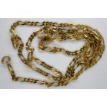 9ct gold fine link neck chain, L: 45 cm, 2.4g. UK P&P Group 1 (£16+VAT for the first lot and £2+