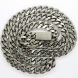 Hugo Boss 925 silver heavy gauge neck chain, L: 60 cm, 81g. UK P&P Group 1 (£16+VAT for the first