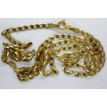 9ct gold fine link neck chain, L: 46 cm, 2.8g. UK P&P Group 1 (£16+VAT for the first lot and £2+