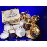 Mesna gilt ceramic coffee service. Not available for in-house P&P