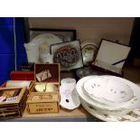 Mixed ceramics including Aynsley, Wedgwood etc. Not available for in-house P&P