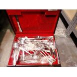 Cased set of Oneida flatware. Not available for in-house P&P